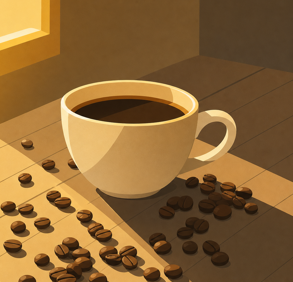 Coffee Cup in a Minimalist Caf Setting-1